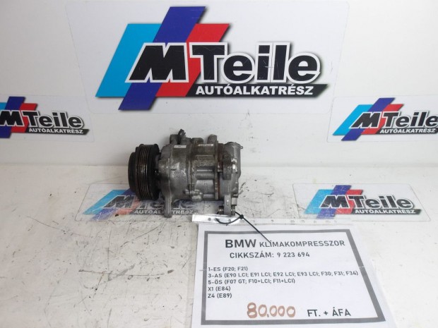 [GYRI BONTOTT] BMW - KLMAKOMPRESSZOR -1-ES; 3-AS; 5-S; X1; Z4 - CI